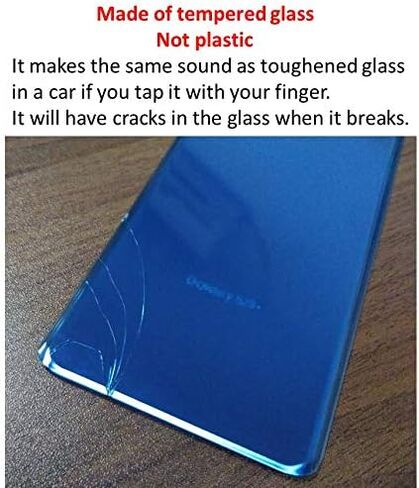 غطاء زجاجي خلفي لهاتف Galaxy S10، باب بديل (مقاوم للماء) مع عدسة الكاميرا والإطار + أجزاء شريط لهاتف Samsung Galaxy S10 SM-G973U/W/F/DS + واقي شاشة + أداة (أبيض بريزم) in Kuwait