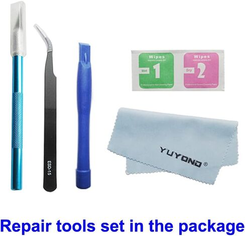 YUYOND 2pcs OEM Original Rear Camera Glass Lens Replacement for Samsung Galaxy S20 FE 6.5 Inch (All Carriers) Adhesive Preinstalled with Tools Kit (Not Fit S20 6.2 Inch) (Cloud Green) in Kuwait