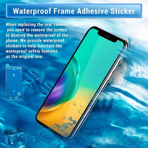 جزء استبدال الكاميرا الخلفية الرئيسية لهاتف iPhone 11، وحدة عدسة صور HDR جديدة بدقة 12 ميجابكسل HD فيديو 4K مع كابل مرن، مجموعة أدوات إصلاح الصور وتجميعها لـ A2111 A2223 A2221 in Saudi Arabia