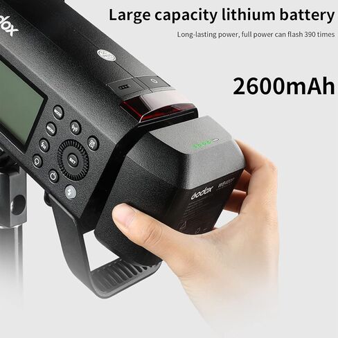 Godox AD400Pro 400Ws Studio Outdoor Strobe Flash Kit, TTL 1/8000s HSS 2.4G GN72 Monolight Light, Lithium Battery with AD-S65S 26"/65cm Godox Mount Grid Softbox, Barn door, Umbrella, Standard Reflector in Saudi Arabia
