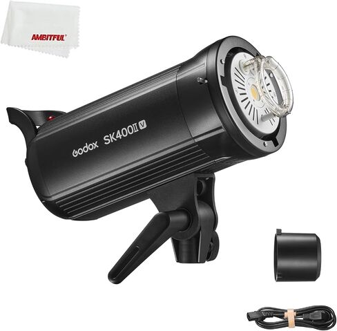 Godox SK400II-V SK400II V 400Ws 5700±200K Strobe Light,Built-in 2.4G Wireless X System,Clear LCD Panel, with LED Modeling Lamp for Bowens Mount Photo Studio in Saudi Arabia