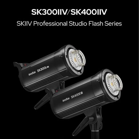Godox SK400II-V SK400II V 400Ws 5700±200K Strobe Light,Built-in 2.4G Wireless X System,Clear LCD Panel, with LED Modeling Lamp for Bowens Mount Photo Studio in Saudi Arabia