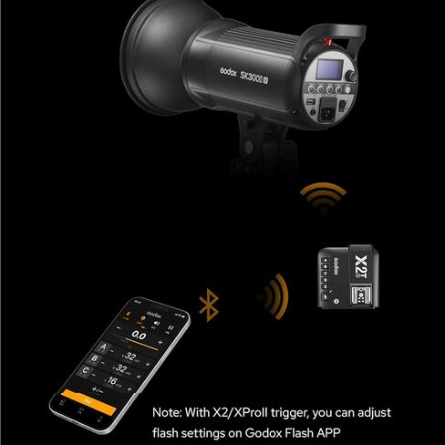 Godox SK400II-V SK400II V 400Ws 5700±200K Strobe Light,Built-in 2.4G Wireless X System,Clear LCD Panel, with LED Modeling Lamp for Bowens Mount Photo Studio in Saudi Arabia
