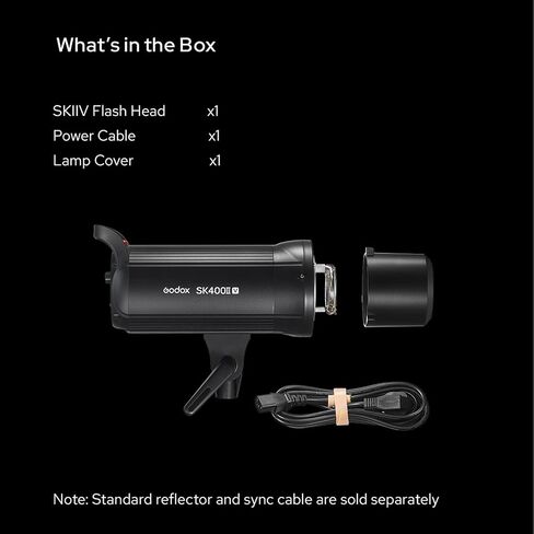 Godox SK400II-V SK400II V 400Ws 5700±200K Strobe Light,Built-in 2.4G Wireless X System,Clear LCD Panel, with LED Modeling Lamp for Bowens Mount Photo Studio in Saudi Arabia