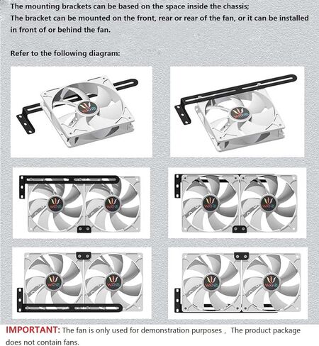 NOYITO Graphics Cooling Bracket Side-Blown North & South Bridge Vertical Cooling Bracket for PC DIY in Saudi Arabia