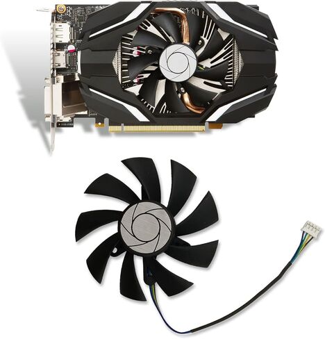 مروحة تبريد بطاقة رسومات بحجم 84 مم من Cavabien MSI GTX 1060 ITX OC 6G GTX950 R7 360 2GD5 GTX1060 OC 3G HA9015H12SF-Z 12V 0.45A 4000 لفة بالدقيقة in Kuwait