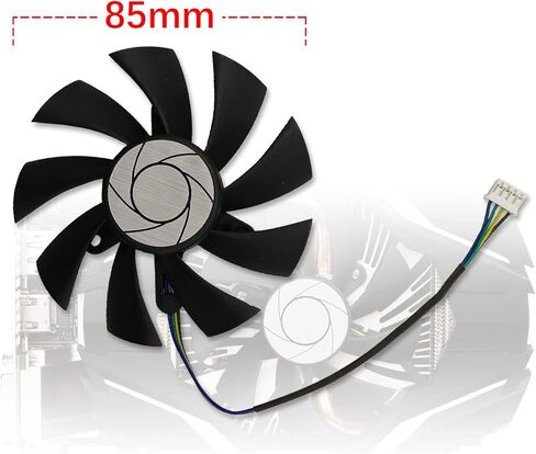 مروحة تبريد بطاقة رسومات بحجم 84 مم من Cavabien MSI GTX 1060 ITX OC 6G GTX950 R7 360 2GD5 GTX1060 OC 3G HA9015H12SF-Z 12V 0.45A 4000 لفة بالدقيقة in Kuwait
