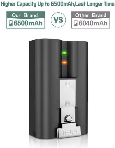 CYZYYLS 6500mAh Replacement Battery with Ring-Doorbell Camera 2/3/3plus/4,Spotlight Camera Battery and Stick Up Camera Battery (2nd & 3rd Gen),Rechargeable Upgraded Lithium-ion Batteries(1 Pack) in Kuwait