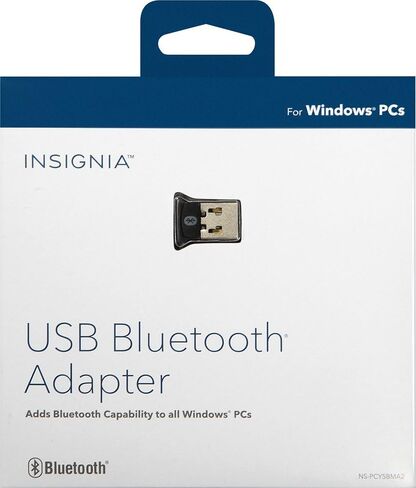 Insignia - Bluetooth 4.0 USB Adapter - Black in Saudi Arabia
