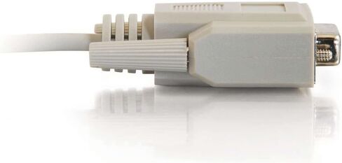 C2G 10480 DB9 F/F Serial RS232 Null Modem Cable, Beige (1 Foot, 0.30 Meters) in Saudi Arabia