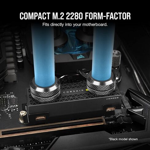 Corsair MP600 PRO XT 8TB Gen4 PCIe x4 NVMe M.2 SSD - قراءة تسلسلية تصل إلى 7000 ميجابايت/ثانية وسرعات كتابة 6100 ميجابايت/ثانية، TLC NAND عالية الكثافة، موزع حرارة من الألومنيوم، عامل الشكل M.2 2280 - أسود in Kuwait