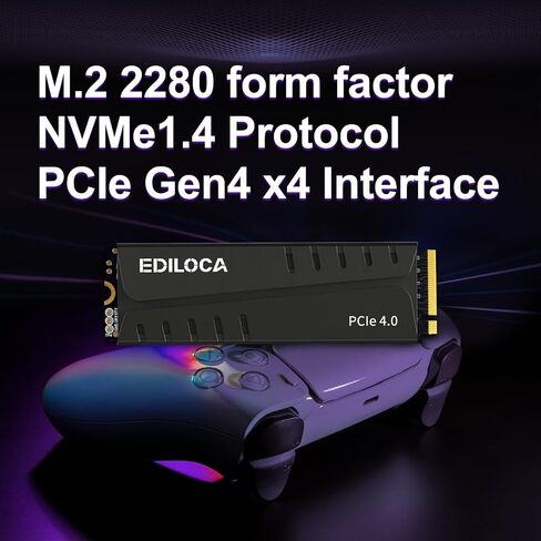EN605 1TB SSD M.2 2280, NVMe1.3 PCIe Gen3 x4 SSD, 3D TLC NAND, Internal Solid State Drives, Read/Write Speed up to 2150/1850 MB/s, Compatible with Laptop & PC Desktop in Kuwait