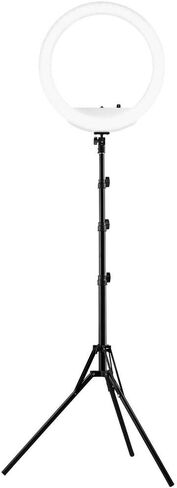 Westcott 18" Bi-Color LED Ring Light Kit with Batteries and Stand Professional Studio Continuous Lighting for Photography, Video Conferencing, Hair and Makeup Artists, YouTube Vlogging and TikTok in Saudi Arabia