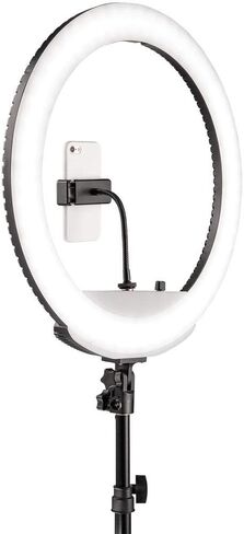Westcott 18" Bi-Color LED Ring Light Kit with Batteries and Stand Professional Studio Continuous Lighting for Photography, Video Conferencing, Hair and Makeup Artists, YouTube Vlogging and TikTok in Saudi Arabia