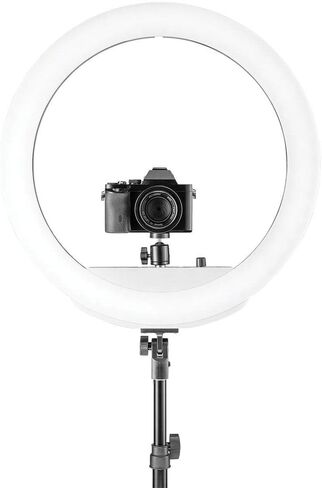 Westcott 18" Bi-Color LED Ring Light Kit with Batteries and Stand Professional Studio Continuous Lighting for Photography, Video Conferencing, Hair and Makeup Artists, YouTube Vlogging and TikTok in Saudi Arabia