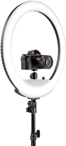 Westcott 18" Bi-Color LED Ring Light Kit with Batteries and Stand Professional Studio Continuous Lighting for Photography, Video Conferencing, Hair and Makeup Artists, YouTube Vlogging and TikTok in Saudi Arabia
