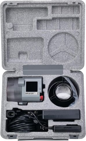 Aputure Amaran 60X S Bi Color LED Video Light 2700-6500K، ترقية TLCI 97+ CRI 96+ SSI 87+، 9 تأثيرات إضاءة، تحكم في التطبيق، مصدر طاقة DC/AC، للصورة والاستوديو والمقابلة والتصوير in Kuwait