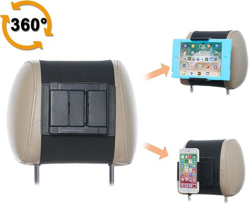 TFY Car Headrest Mount Holder for 10" Fire Tablets for Car Universal Swivel in Kuwait