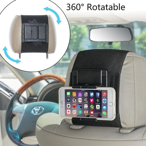 TFY Car Headrest Mount Holder for 10" Fire Tablets for Car Universal Swivel in Kuwait