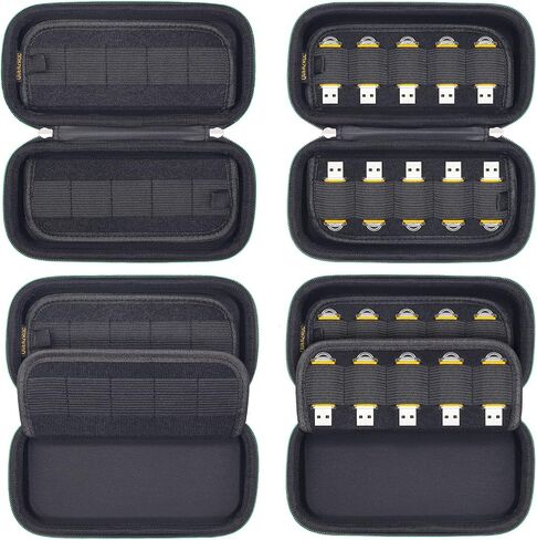 USB Flash Drives Case Organizer Fits 20 Thumb Drives USB Sticks Holder Hard Shell Storage Case Portable Box Travel Carrying Pouch in Kuwait