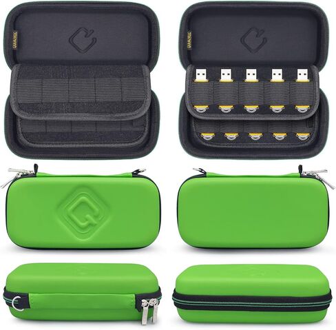 USB Flash Drives Case Organizer Fits 20 Thumb Drives USB Sticks Holder Hard Shell Storage Case Portable Box Travel Carrying Pouch in Kuwait
