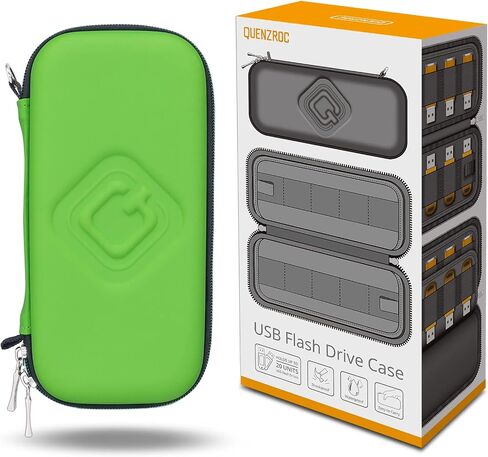 USB Flash Drives Case Organizer Fits 20 Thumb Drives USB Sticks Holder Hard Shell Storage Case Portable Box Travel Carrying Pouch in Kuwait
