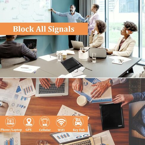 4 Pack Faraday Bags for Laptops & Tablet & Radio & Car Keys, Faraday Cage, Faraday Key Fob Protector, Waterproof & Fireproof RFID Bag, EMP Bags for Electronics in Kuwait