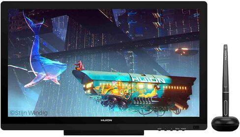تابلت رسم Huion KAMVAS 20 مع شاشة عرض رسومية وقلم شاشة عرض 120% sRGB وظيفة إمالة خالية من البطارية قلم 8192 ضغط القلم - 19.5 بوصة in Kuwait