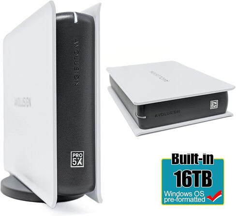 Avolusion PRO-5X Series 16TB USB 3.0 External Hard Drive for WindowsOS Desktop PC/Laptop (White) - 2 Year Warranty in Saudi Arabia