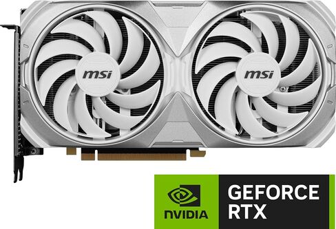 MSI بطاقة عرض مرئي للالعاب جيفورس RTX 4070 Ti 12GB GDRR6X 192 بت HDMI/DP ان في لينك تراي فروزر 3 ادا لوفليس (RTX 4070 Ti فينتوس 2X ابيض 12G OC) in Saudi Arabia