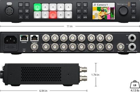 Blackmagic Design ATEM 4 M/E Constellation HD Live Production Switcher with 6ft Power Cord and 5-Pack of Solid Signal Cable Ties (SWATEMSCN2/1ME4/HD) in Saudi Arabia