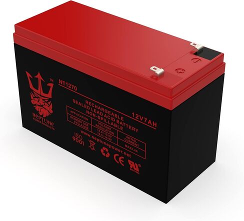 Neptune Power Brand NT1270 F1 12V 7Ah SLA Replacement Battery for APC Back-UP UPS ES 550 VA BE500C BE500U, RBC2, BE500R, BK300C, BK350, BK500, BK500BLK, BK500M, BK500MC, BK500MUS, SC420, SU420NET in Saudi Arabia