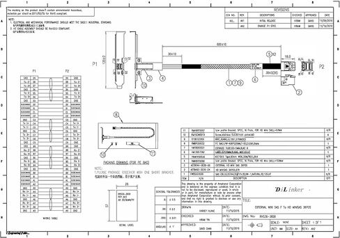 كابل Dilinker SFF-8643 إلى SFF-8644 (HD SAS إلى منفذ الأم HD SAS الخارجي) 60 سم in Kuwait