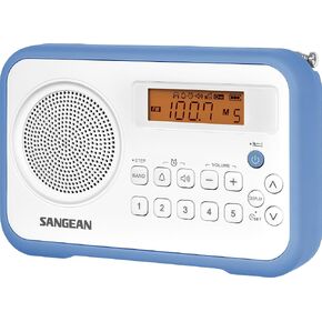 Sangean PR-D18BK AM/FM/Portable Digital Radio with Protective Bumper (Gray/Black) Black/Grey in Kuwait