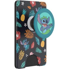 محفظة هاتف PopSockets مع قبضة ممتدة، حامل بطاقة الهاتف، متوافقة مع الشحن اللاسلكي، Lilo & Stitch - نمط Stitch Aloha صغير in Kuwait