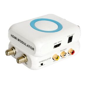 محول RF HDMI محول محوري VHF HD محول رقمي مع هوائي ANT داخل/خارج لجهاز Roku Fire Stick VCR DVD Laptop PS4 PS5 Xbox Set-top Cable Box إلى AV فيديو تناظري RCA & F نوع Female Coax NTSC TV in Kuwait