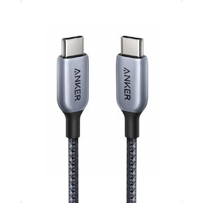 Anker 765 USB C to USB C Cable (240W 3ft Nylon), USB 2.0 Fast Charging USB C Cable for iPhone 15/15Pro/15Plus/ 15ProMax, MacBook Pro 2021, iPad Pro, iPad Air 4, Samsung Galaxy S23+/S23 Ultra