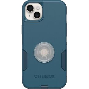 الحزمة: حافظة OtterBox COMMUTER SERIES لهاتف iPhone 14 PLUS - (في اللون الفوشيا) + PopSockets PopGrip - (JAWbreaker GLOSS)