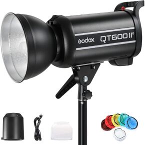 Godox QT600II M 2.4G TTL Speedlite Studio Flash Strobe Light، GN76 HSS 1/8000s سرعة سريعة وفلاش متعدد التجميد للتصوير الفوتوغرافي في الاستوديو، والصور الشخصية، والزفاف، وإعلان المنتج... in Kuwait