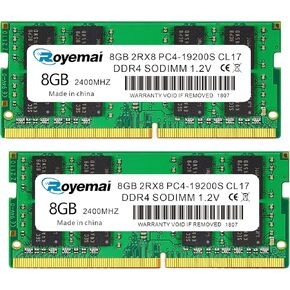 32GB DDR4 19200S PC4 2400 2X16GB SODIMM, DDR4-2400MHz 32G PC4-19200 CL17 2Rx8 1.2V Non-ECC 260 Pin Laptop Memory Module Ram in Kuwait