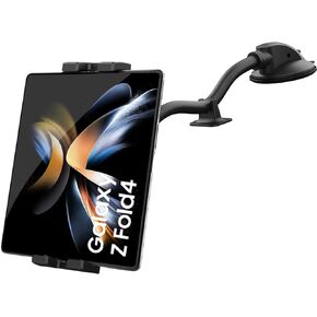 حامل هاتف على لوحة قيادة السيارة من Charchendo لهاتف Samsung Galaxy Z Fold، حامل كمبيوتر لوحي على الزجاج الأمامي مع كوب شفط متوافق مع أجهزة Samsung Galaxy Z Flip 3 4 وZ Fold 3 4 وiPad Pro Air Mini وأجهزة 4-12.9 بوصة in Kuwait