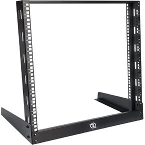 RIVECO 4U Network Rack Desktop 19 Inch 2 Post Open Frame Shelf with Reinforced Beam, Free Standing Tabletop Racks for IT Server Sound AV Equipment in Kuwait