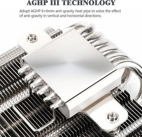 Thermalright AXP-120-X67 Black ARGB Low Profile CPU Air Cooler with Quite 120mm TL-C12015B-S Low Profile PWM Fan, 6 Heat Pipes, 67mm Height, for AMD AM4/Intel LGA 1700/1150/1151/1155/1200/2011/2066 in Saudi Arabia