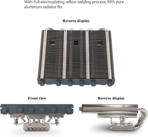 Thermalright AXP-120-X67 Black ARGB Low Profile CPU Air Cooler with Quite 120mm TL-C12015B-S Low Profile PWM Fan, 6 Heat Pipes, 67mm Height, for AMD AM4/Intel LGA 1700/1150/1151/1155/1200/2011/2066 in Saudi Arabia