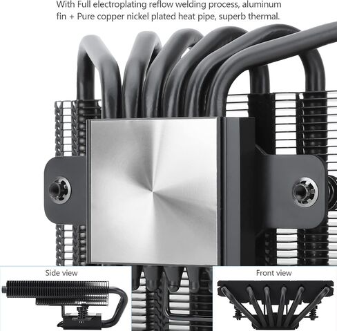 Thermalright AXP120-X67 Low Profile CPU Air Cooler with Quite 120mm TL-C12015 PWM Fan, 6 Heat Pipes, 67mm Height, for AMD AM4/Intel LGA 1700/1150/1151/1155/1851/1200/2011/2066 in Saudi Arabia