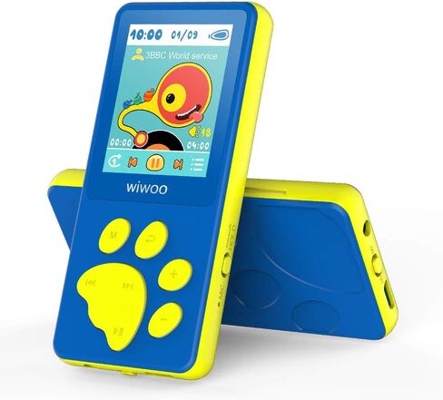 مشغل MP3 للأطفال، مشغل موسيقى WiWOO مقاس 1.8 بوصة للأطفال مع راديو FM وألعاب فيديو ومسجل صوت وسماعة رأس، ومشغل وسائط محمول للأطفال بسعة 8 جيجابايت مع كارتون بير باو قابل للتوسيع 128 جيجابايت (وردي) in Saudi Arabia