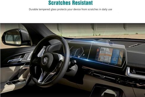 واقي شاشة Flyingchan متوافق مع شاشة BMW X1 CenterTouch لعام 2023، مضاد للخدش، مقاوم للصدمات، ملحقات ممتازة لـ X1 in Kuwait