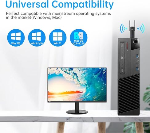 محول USB WiFi بسرعة 1300 ميجابت في الثانية USB 3.0 WiFi Dongle ثنائي النطاق WiFi محول شبكة لاسلكية لأجهزة الكمبيوتر المحمول المكتبية، يدعم Windows 11/10/8.1/8/7، Mac OS 10.9-10.15، هوائيات مزدوجة 5dBi عالية الكسب in Kuwait