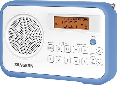 Sangean PR-D18BK AM/FM/Portable Digital Radio with Protective Bumper (Gray/Black) Black/Grey in Kuwait