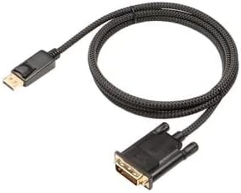 FEMORO DisplayPort إلى كابل DVI بطول 6 أقدام، منفذ عرض DP إلى كابل محول DVI سلك مجدول DVI-D 1080P لمحطة إرساء الكمبيوتر المحمول وسطح المكتب in Saudi Arabia